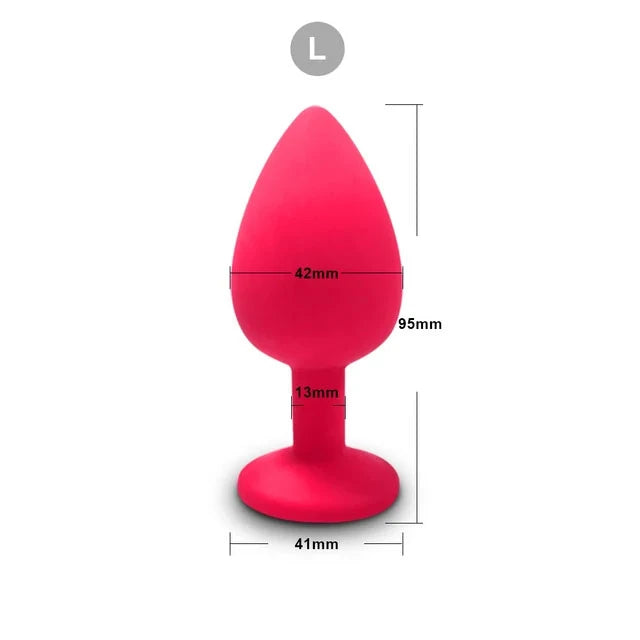 3 Size Silicone Butt Plug Anal Plug Unisex Sex Stopper Adult Toys for Men/Women Anal Trainer Prostate Massager Dildo for Couples