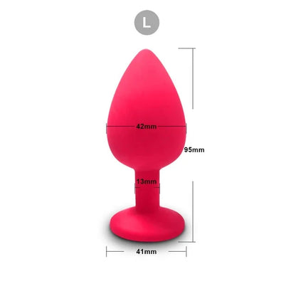 3 Size Silicone Butt Plug Anal Plug Unisex Sex Stopper Adult Toys for Men/Women Anal Trainer Prostate Massager Dildo for Couples