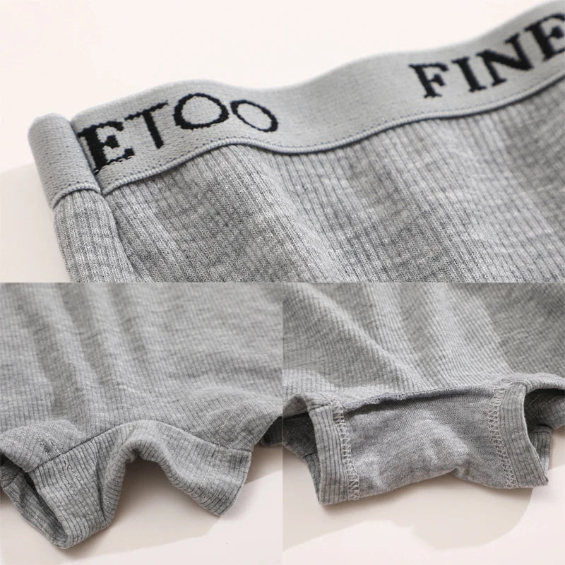 Women's Cotton Panties Boxer Underwear Female Sexy Letter Belt Safety Shorts Seamless Solid Color Intimates Mid Waist Boyshorts