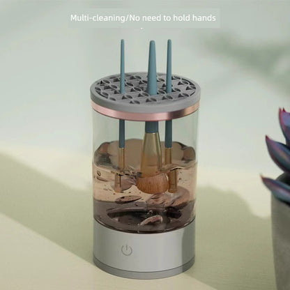 2024 New Arrival Cleanser of Makeup Brush Rechargeable Bean Bag Electric Cleaning Brush Automatic Scourer Quick-Drying Tool