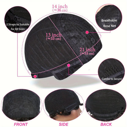 Blonde Burgundy Short Pixie Cut Wigs For Black Women Wig Brazilian Human Hair Wigs Finger Ocean Wave Wig Machine Made