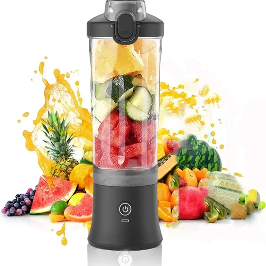 Household Fruit Juicer Portable Electric Juicer Blender USB Rechargeable Fruit Mixer 600ML Fruit Juicer Multi-functional Blender