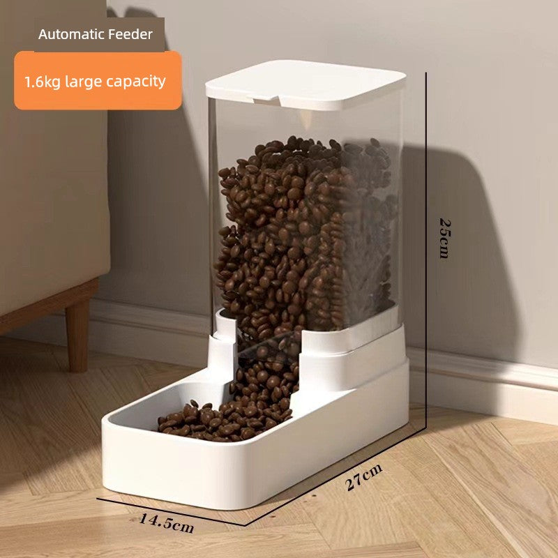 Cat and Dog Water Dispenser Cat Food Automatic Feeder Cat and Dog Bowl Grain Bucket Cat Feeding Pet Drinking Water Handy Gadget