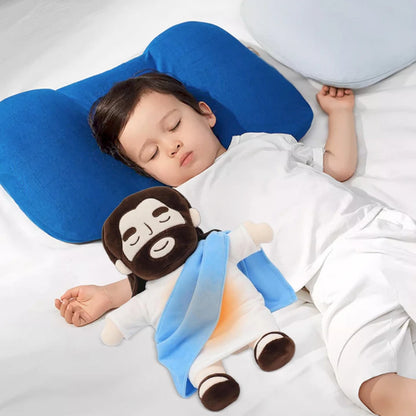 32cm Breathing Jesus Soothe Plush Toy for Kids Soft Soothing Jesus Plushies Comforting Jesus Heart Toy Easter Christmas Gifts