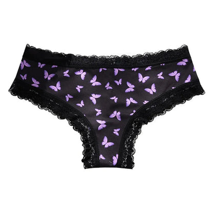 Women Butterfly Print Underwear Secret Clothes Sexy Lingerie Lace Lingerie Sweet Girly Seamless Briefs Japanese Princess Pantie