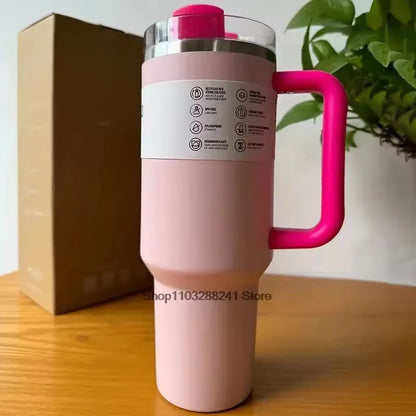40Oz Stainless Steel Water Bottle with Handle Ideal for Travel Sports