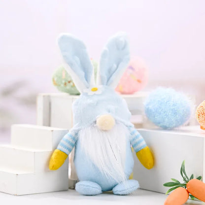 Easter Faceless Gnome Rabbit Doll Handmade Reusable Home Decoration Spring Hanging Bunny Ornaments Kids Gifts