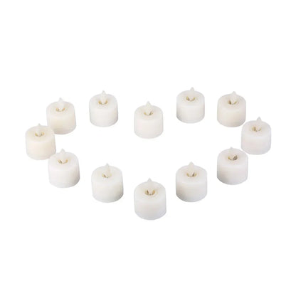 6Pcs/Set Flickering Flameless Candles Outdoor Indoor with Remote Control LED Candles Easter Candle Wedding Decoration Lighting