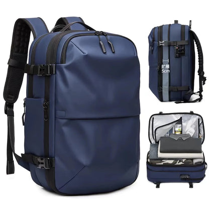 60L Travel Backpacks Expandable Airback Vacuum Storage Man Women Waterproof Business Oxford Backpack Outdoor College Laptop Bag