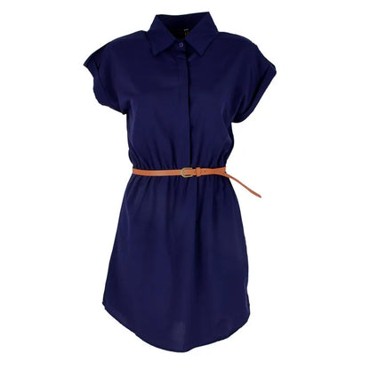 Maternity Clothings Women Ladies Dresses A Line Chiffon Casual OL Dress With Belt Women's Clothing