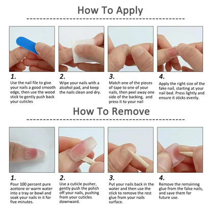 10Pcs French Almond Handmade Press on Nails Bowknot Fake Nails Wearable Stick-on Nails False Nail Накладные Ногти Faux Ongles