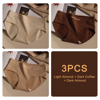3PCS/set Fashion Seamless Women Panties Underpanties Sports Soft Female Underwear Large Size Sexy Pure Cotton Women's Intimates