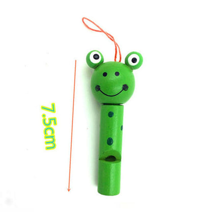 10-30PCS Wooden Cartoon Whistle with Rope Kids Birthday Wedding Party Guest Gift Souvenir Easter Boys Girls Classroom Prize Gift