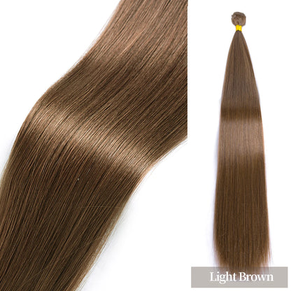 24 Inch Straight Hair Extensions Ombre Hair Bundles Heat Resistant Fiber Hair Weaving Synthetic Straight Hair