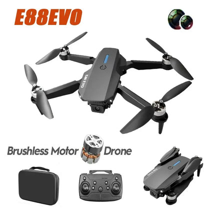 NEW E88 EVO Mini Drone Brushless Motor Optical Flow RC Aircraft E88MAX Upgraded Version Children's Toys