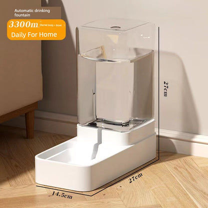 Cat and Dog Water Dispenser Cat Food Automatic Feeder Cat and Dog Bowl Grain Bucket Cat Feeding Pet Drinking Water Handy Gadget