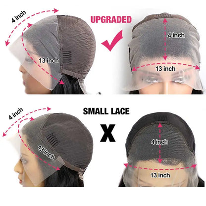 Short Bob Wigs Human Hair Transparent Lace Front Human Hair Wigs Straight Bob Full Frontal Wig Lace Frontal Wigs For Women