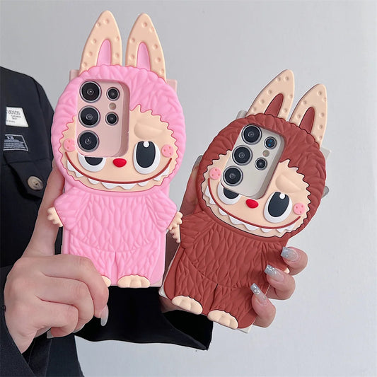 3D Cartoon Cute Labubu Phone Case For Xiaomi Redmi A1 A3 Plus 10 10A 10C 10X 12 12C 13C 13R 9 9AT 9C 9i 9T Soft Silicone Cover