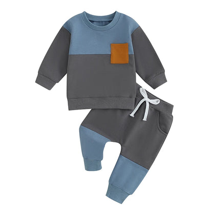 Baby Clothes Newborn Girl Boy Autumn 2Pcs Set Cotton Rainbow Top Pants fall Outfits Clothes Baby Girls Clothing Suit