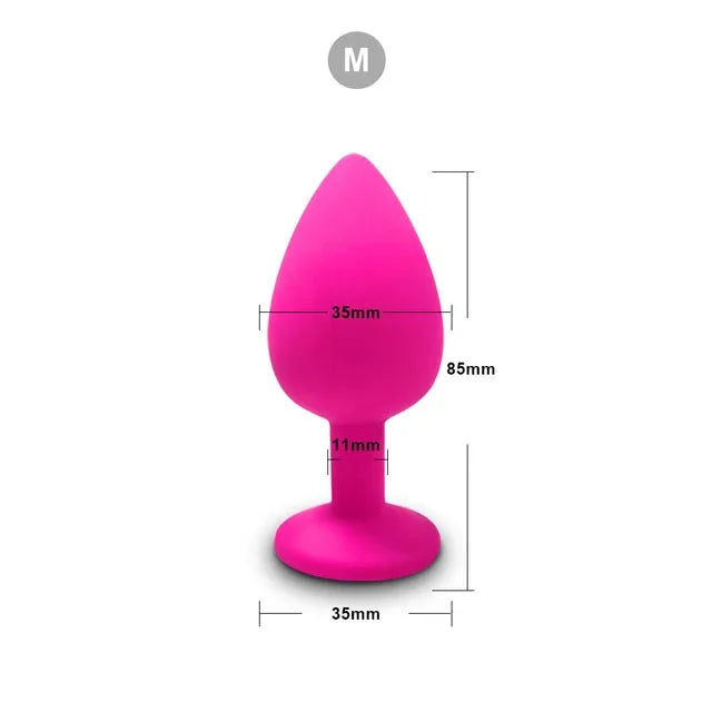 3 Size Silicone Butt Plug Anal Plug Unisex Sex Stopper Adult Toys for Men/Women Anal Trainer Prostate Massager Dildo for Couples