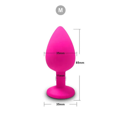 3 Size Silicone Butt Plug Anal Plug Unisex Sex Stopper Adult Toys for Men/Women Anal Trainer Prostate Massager Dildo for Couples