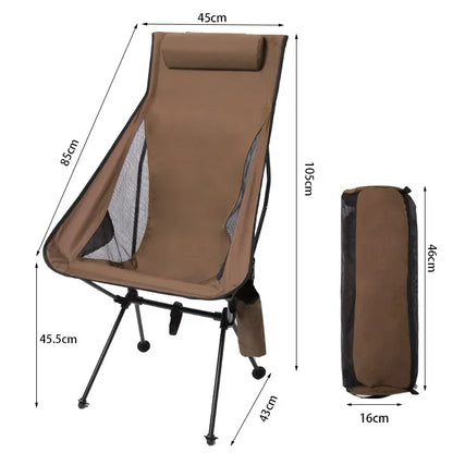 Moon Chair Folding Chair Lounge Chair Outdoor Camping Leisure Picnic Cup Bag with Cushion Available in Three Colors