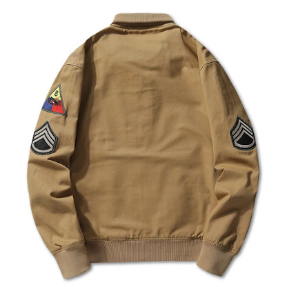 Autumn Men's Bomber Jacket Casual Male Outdoor Windbreaker Baseball Coats Fashion Retro Men Cotton Ma-1 Pilot Jackets  Clothing