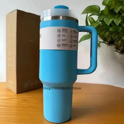40Oz Stainless Steel Water Bottle with Handle Ideal for Travel Sports