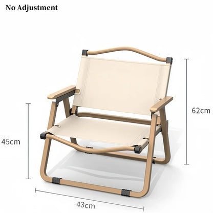 NEW Upgraded Kermit Chair 5 Gear Adjustable Angle Folding Chair Outdoor Camping High Back Chairs Garden Recliner Fishing Chair