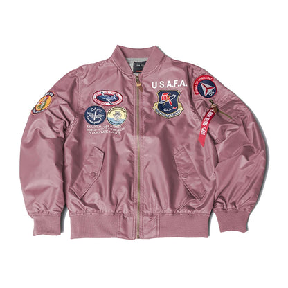 2024 Embroidered Military Patches vintage men thin clothes brands Top gun MA1 bomber flihgt jacket pilot coat windbreaker