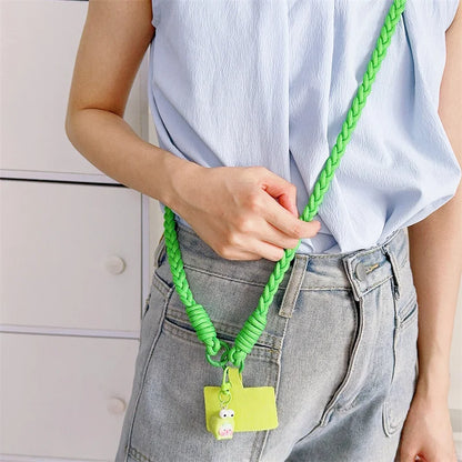 Can Be Carried Outdoor Mountaineering Mobile Phone Lanyard Women's Belts Woven Hanging Ornaments Anti Loss Lanyards Neck Strap