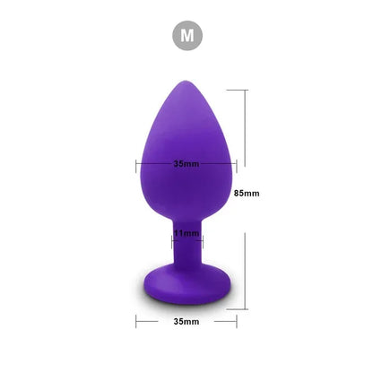 3 Size Silicone Butt Plug Anal Plug Unisex Sex Stopper Adult Toys for Men/Women Anal Trainer Prostate Massager Dildo for Couples
