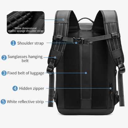 60L Travel Backpacks Expandable Airback Vacuum Storage Man Women Waterproof Business Oxford Backpack Outdoor College Laptop Bag