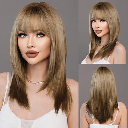 NAMM Barbie Wig Long Blonde Wigs For Women Popular Synthetic Wig for Daily Cosplay Halloween High Density Hair