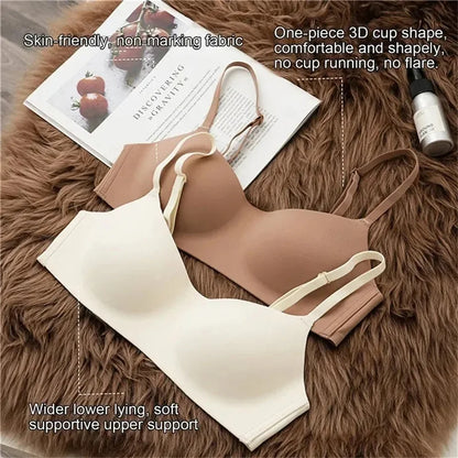 Seamless Tube Top Bras Women Underwear Small Chest Bras Women's Upper Support Bra Non-Wire Female Sexy Lingerie Solid Intimates