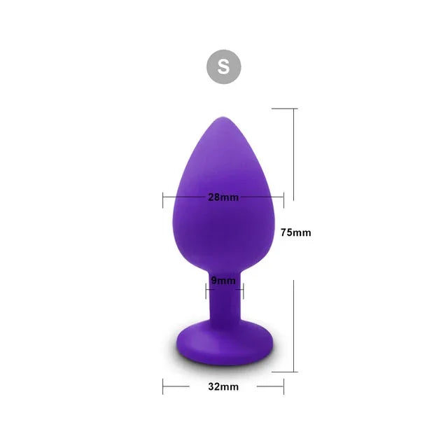 3 Size Silicone Butt Plug Anal Plug Unisex Sex Stopper Adult Toys for Men/Women Anal Trainer Prostate Massager Dildo for Couples