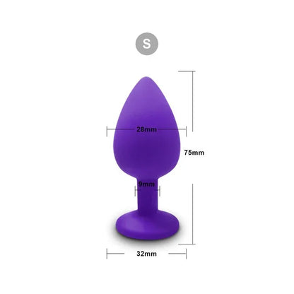 3 Size Silicone Butt Plug Anal Plug Unisex Sex Stopper Adult Toys for Men/Women Anal Trainer Prostate Massager Dildo for Couples