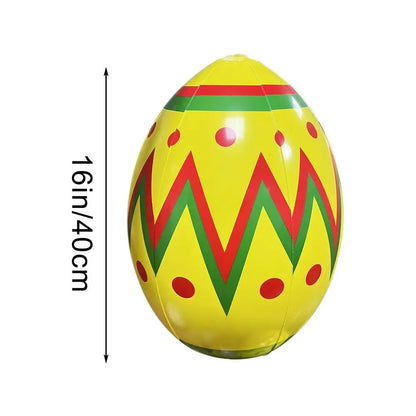 Easter Egg Blow Up For Outside 16Inch Giant Easter Egg Inflatable Outdoor Cute Eggs And Happy Easter Blowups For Holiday Party