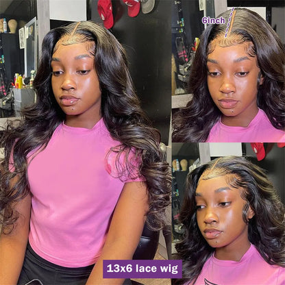 30 40 Inch 13x4 Body Wave Lace Front Human Hair Wigs 13x6 HD Transparent 200 Density Lace Frontal Wig Brazilian Hair For Women