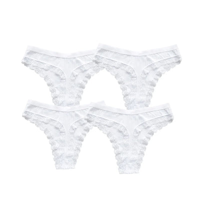 4Pcs/Set Cotton Panties Women G-string Female Underpants Sexy Lingerie M-XL Soft Seamless Underwear Low Waist Panties Intimates