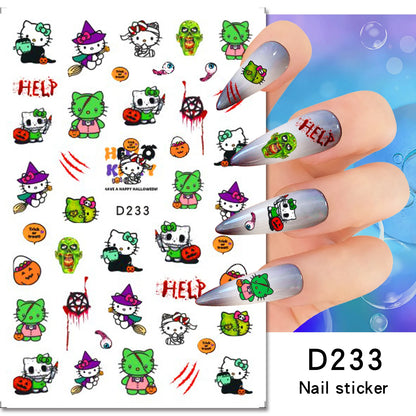 1PCS Cartoon Cute Melody Kuromi 3D Nail Stickers Press on Nails Sanrio Nail Art Decoration New Anime Nail Art Decals Stickers