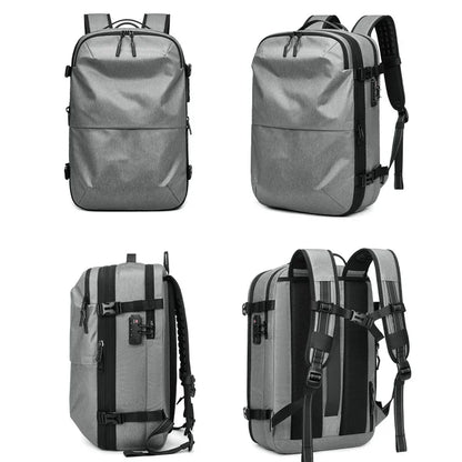 60L Travel Backpacks Expandable Airback Vacuum Storage Man Women Waterproof Business Oxford Backpack Outdoor College Laptop Bag