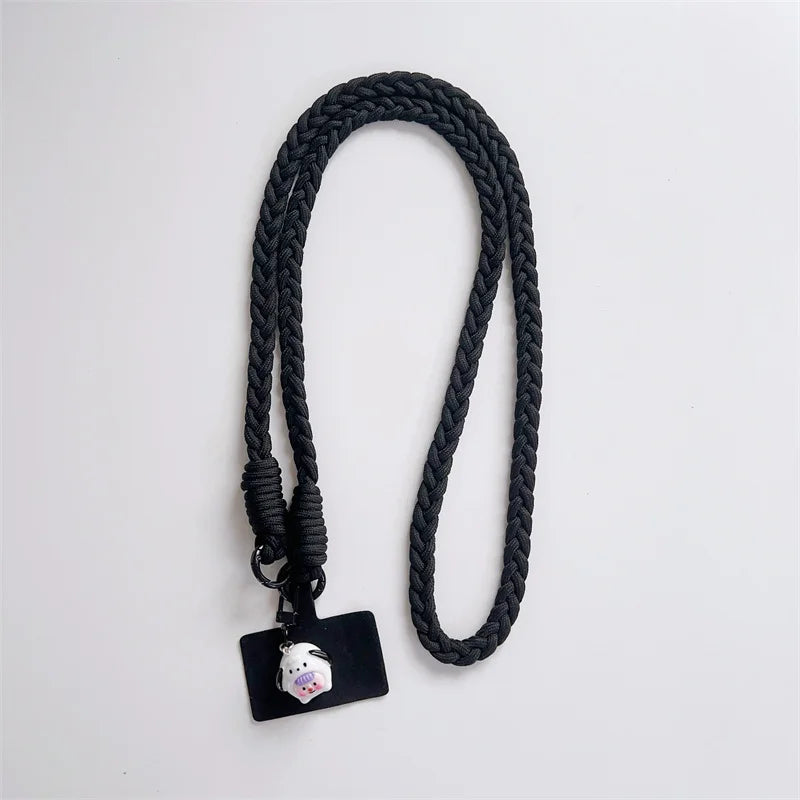 Can Be Carried Outdoor Mountaineering Mobile Phone Lanyard Women's Belts Woven Hanging Ornaments Anti Loss Lanyards Neck Strap