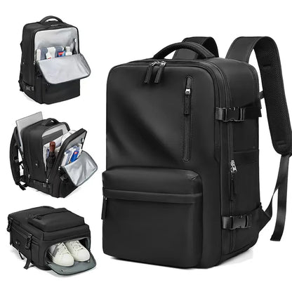 60L Travel Backpacks Expandable Airback Vacuum Storage Man Women Waterproof Business Oxford Backpack Outdoor College Laptop Bag