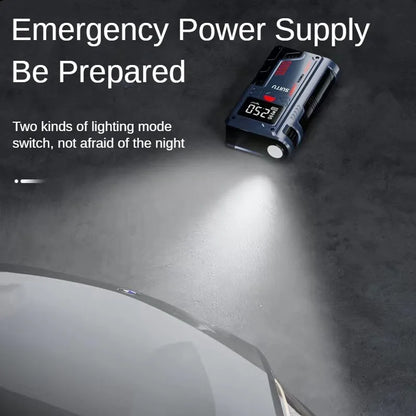 LEIBOO Car Jump Starter Air Pump Power Bank Lighting Portable Air Compressor 4 In 1 Cars Battery Starters Auto Tyre Inflator