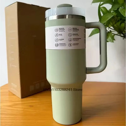 40Oz Stainless Steel Water Bottle with Handle Ideal for Travel Sports