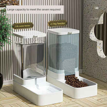 Cat and Dog Water Dispenser Cat Food Automatic Feeder Cat and Dog Bowl Grain Bucket Cat Feeding Pet Drinking Water Handy Gadget