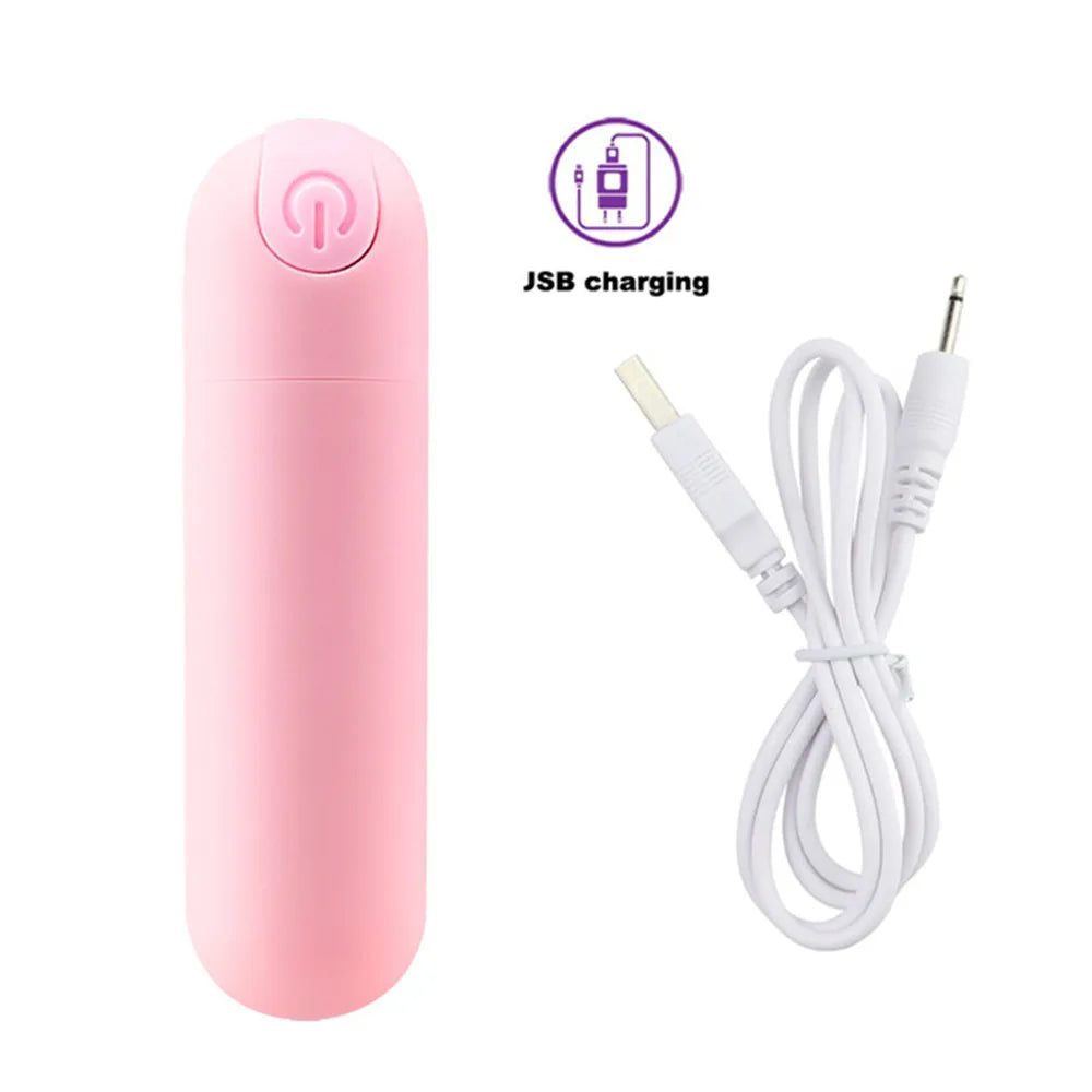 10 Speed Mini Bullet Vibrator for Women Rechargeable Vibrating Anal Vagina Jump Eggs Clitoral Stimulator Dildo 18 Adult Sex Toys