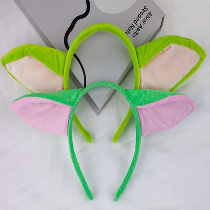 Star Wars Yoda  Animes Character Headband  Ear Hair Hoop Plush Headpiece Easter Party Cosplay Costume Prop Children's Gifts
