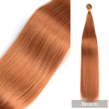 24 Inch Straight Hair Extensions Ombre Hair Bundles Heat Resistant Fiber Hair Weaving Synthetic Straight Hair